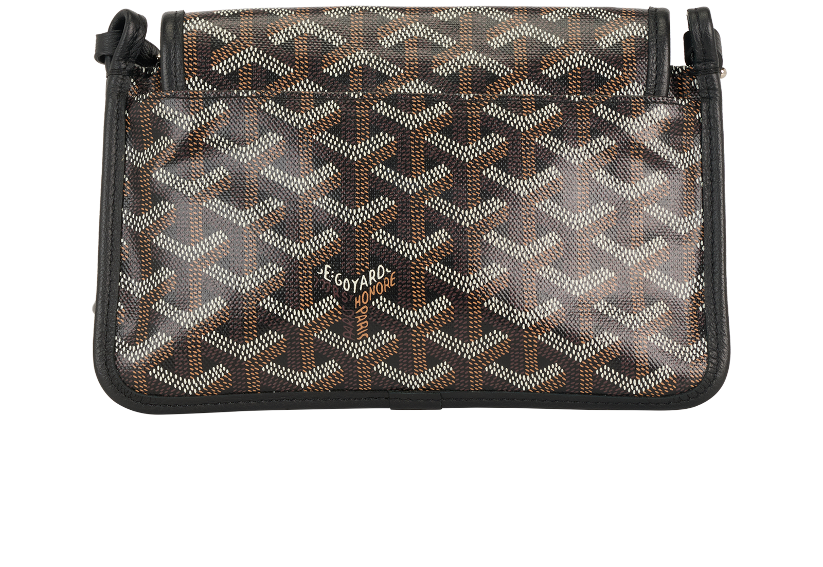 Plumet Crossbody, &pound;995, Handbags, Black/Brown, Canvas, Back view